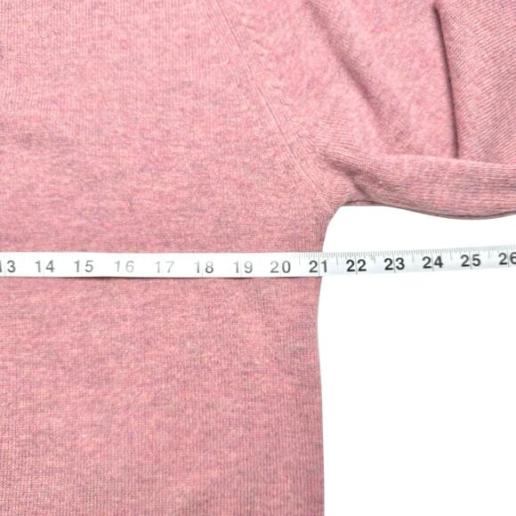 M&S Collection | Men | 100% Fine Lambs Wool Marled Pink Crew Sweater | Large - Picture 5 of 12